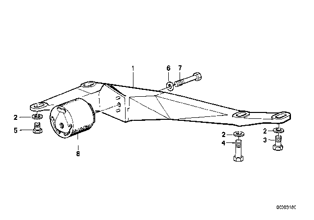 1989 BMW 325ix Gearbox Suspension Diagram