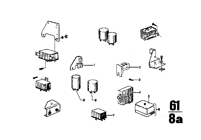 1972 BMW 3.0CS Relay Diagram 2