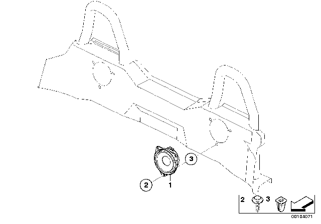 2003 BMW Z4 Loudspeaker Diagram 1