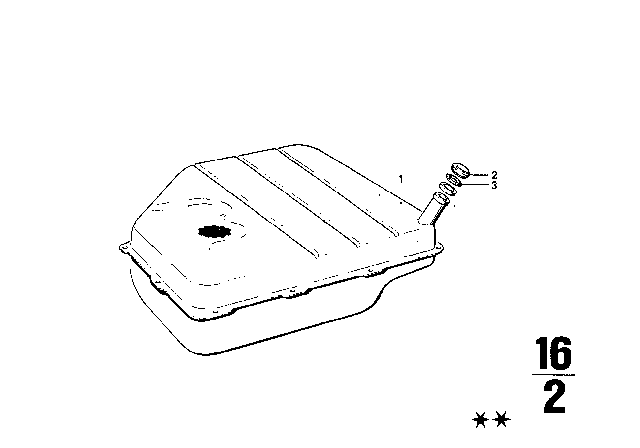 1973 BMW 3.0S Fuel Tank Diagram 1