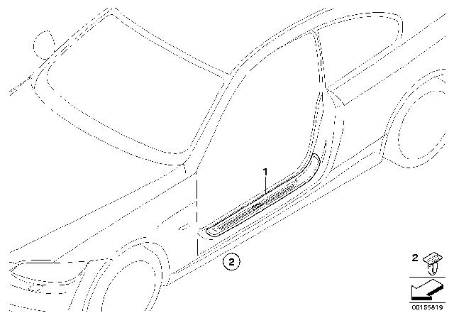 2010 BMW 335i Retrofit, M Cover, Entrance Diagram