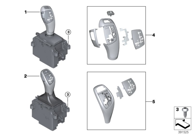 2014 BMW X5 Gear Selector Switch Diagram