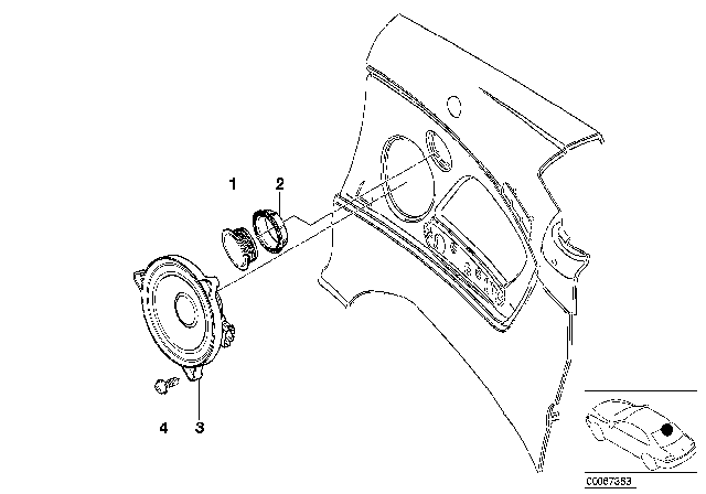 2005 BMW M3 Loudspeaker Diagram