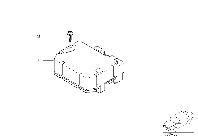 2005 BMW M3 Roll-Over Sensor Diagram