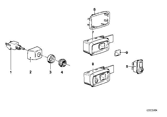 1977 BMW 320i Switch Electrical Exterior Mirror Diagram