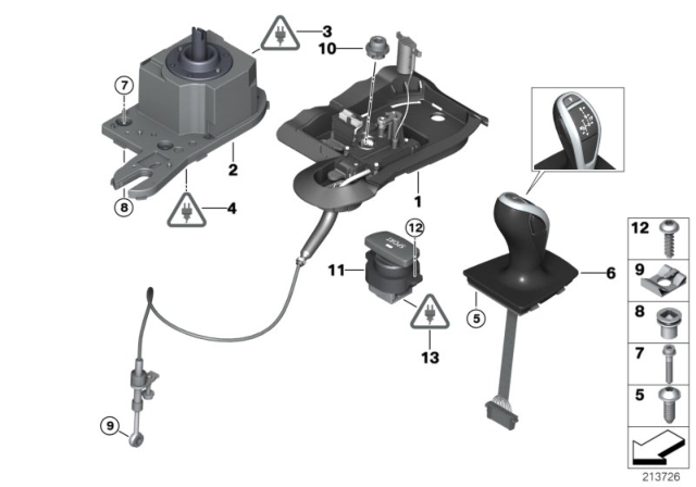 2011 BMW Z4 Gearshift, Twin-Clutch Gearbox Diagram