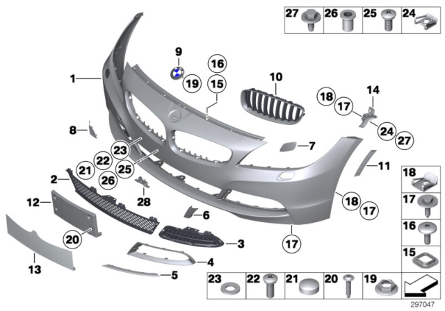2011 BMW Z4 Grille Right Diagram for 51137191510