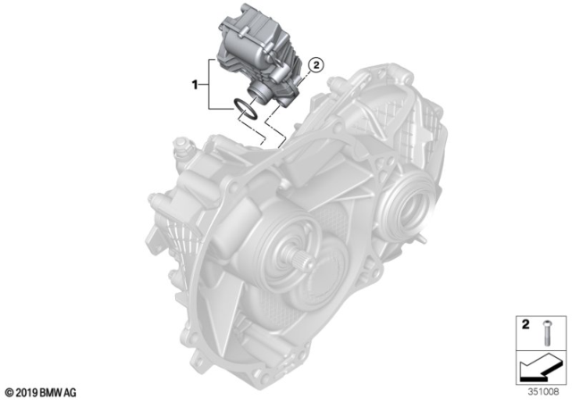 2018 BMW i3 Electric Gearbox, Single Parts Diagram