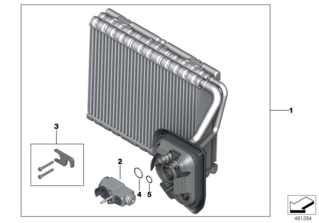 2020 BMW X5 Evaporator / Expansion Valve Diagram