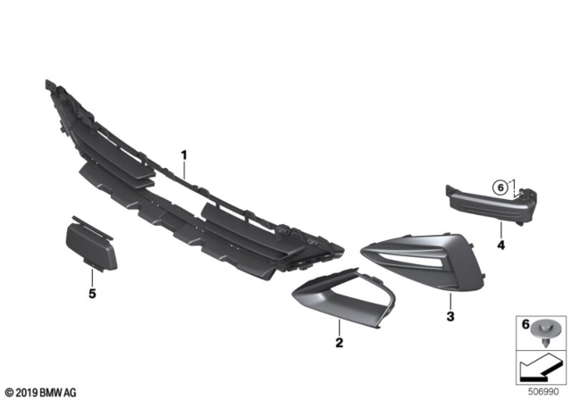 2020 BMW 228i xDrive Gran Coupe Trim Panel, Trim Elements Diagram