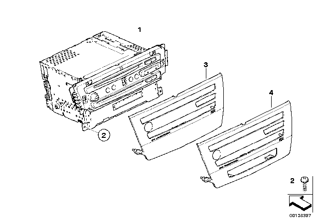 2011 BMW 128i Exchange-Ccc Cd Diagram for 65839153412