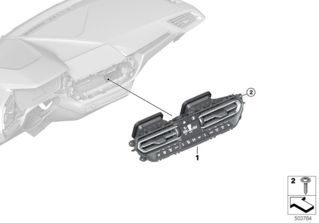 2020 BMW 228i xDrive Gran Coupe Control Unit, Automatic Air Conditioning Diagram 2