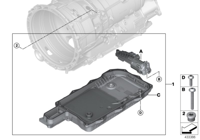 2018 BMW 530e Electric Oil Pump (GA8P75HZ) Diagram