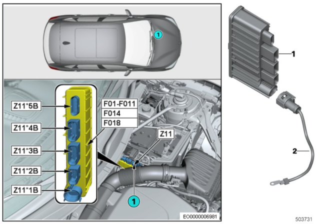 2020 BMW 228i xDrive Gran Coupe Integrated Supply Module Diagram