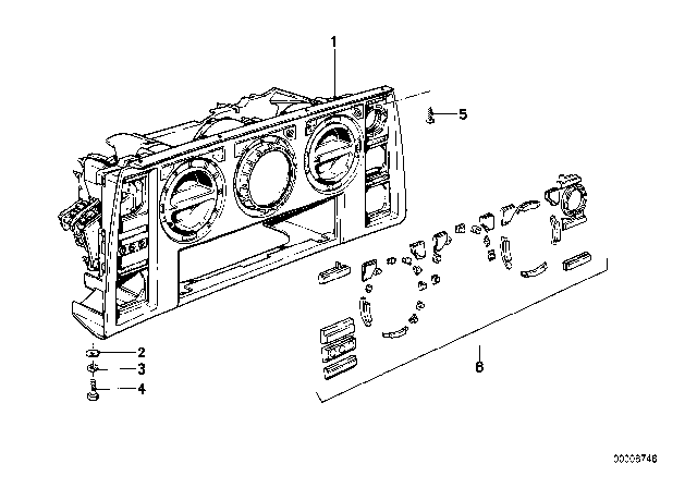 1984 BMW 733i Heating / Air Conditioner Actuation Diagram 2
