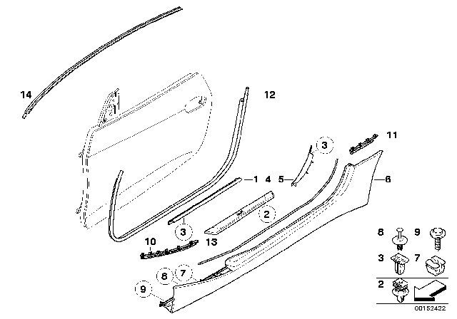 2007 BMW Z4 Cover, Entrance Diagram