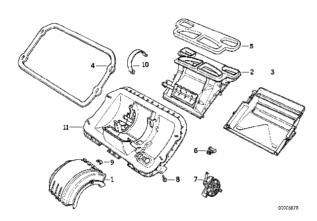 1995 BMW 325i Housing Parts, Heater Diagram 2