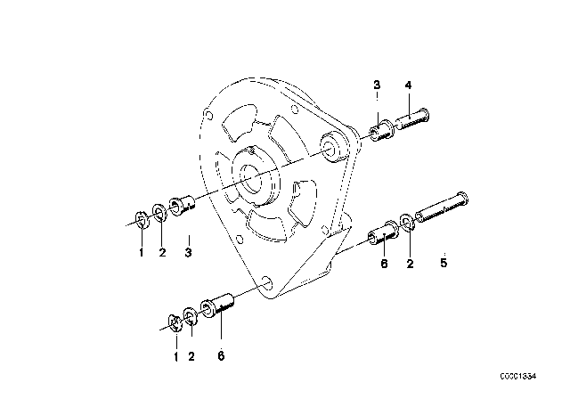1972 BMW 2002 Generator, Individual Parts Diagram 1