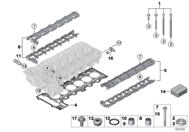2009 BMW 535i xDrive Cylinder Head & Attached Parts Diagram 2