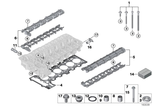 2016 BMW Z4 Cylinder Head & Attached Parts Diagram 2