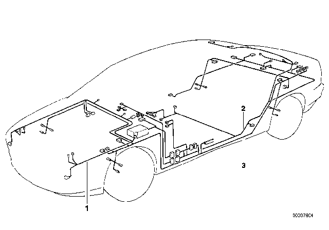 1996 BMW 840Ci Wiring Harness Diagram