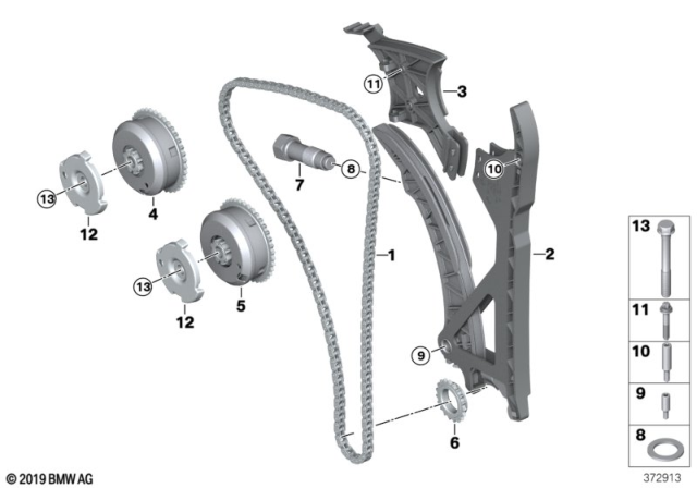 2016 BMW M4 Timing And Valve Train - Timing Chain Diagram