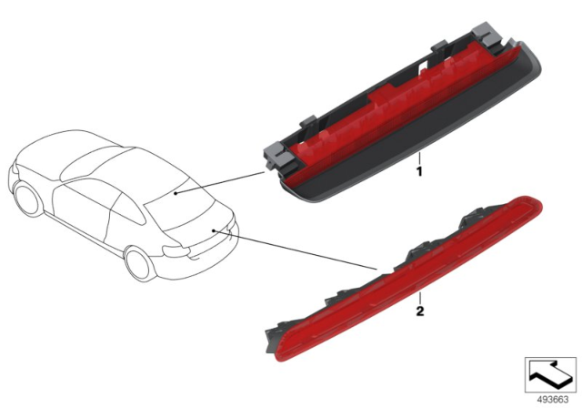 2015 BMW 228i xDrive Third Stoplamp Diagram