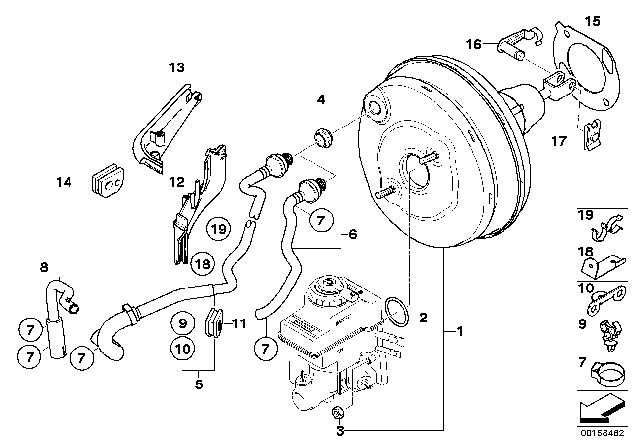 2004 BMW 760i Power Brake Unit Depression Diagram