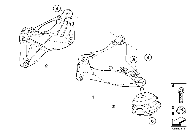 2012 BMW M3 Engine Suspension Diagram