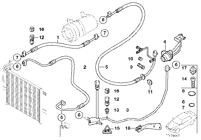 2001 BMW M3 Coolant Lines Diagram