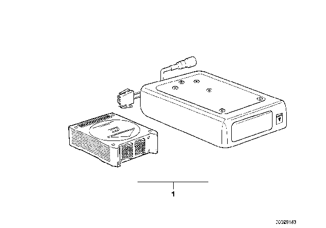 1993 BMW 740i CD Player / Changer Diagram 2