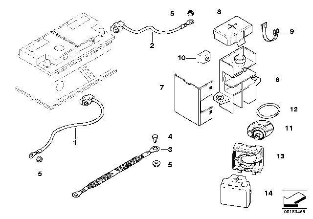 1994 BMW 318is Battery Cable Diagram 2