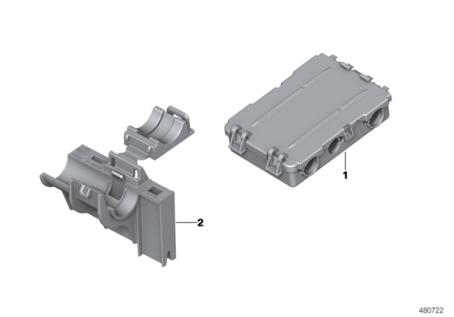 2016 BMW X4 Various Cable Holders Diagram 2