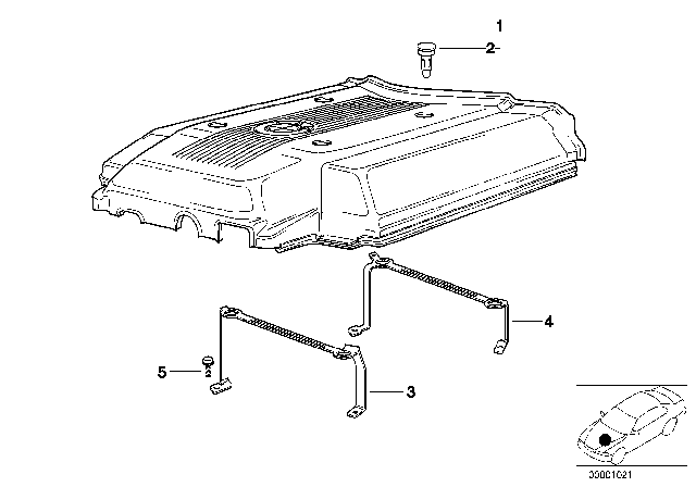 2002 BMW 540i Engine Acoustics Diagram