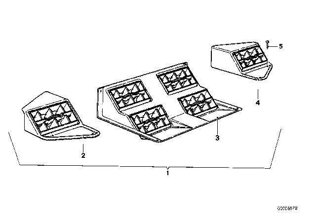 1975 BMW 530i Air Outlet Diagram