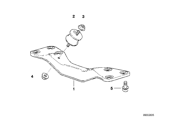 2002 BMW 525i Gearbox Mounting Diagram