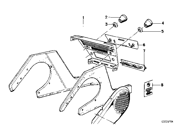 1977 BMW 530i Switch Air Conditioning Diagram 2