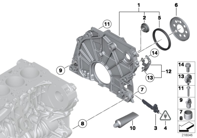 2015 BMW X5 Timing Case Diagram