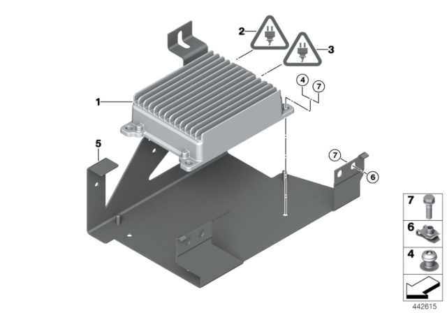 2015 BMW M6 Battery Charging Module / BCU150 Diagram