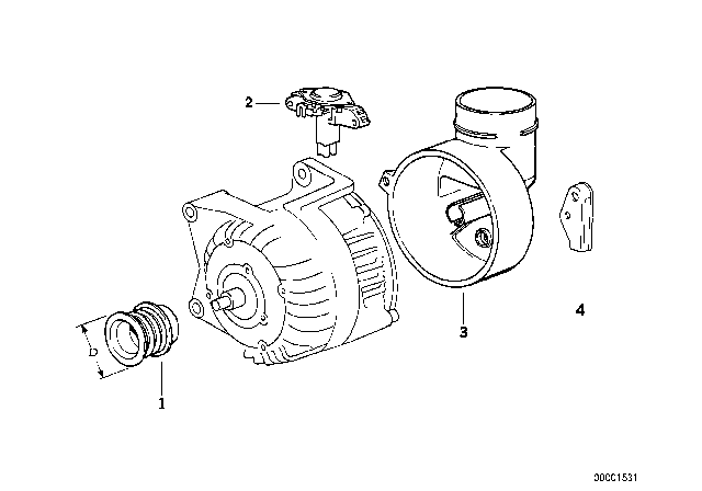 2000 BMW Z3 Alternator Parts Diagram
