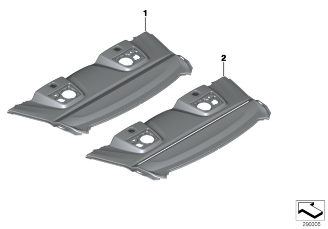 2012 BMW 650i Individual Parcel Shelf Diagram