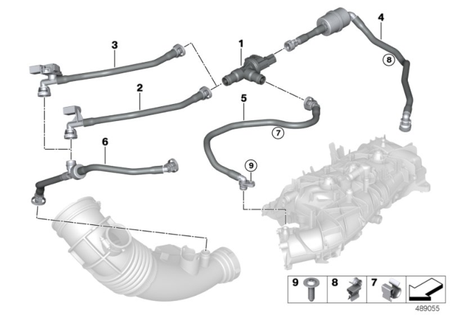 2020 BMW X3 Fuel Tank Breather Valve Diagram