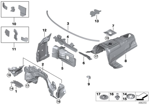 2017 BMW M2 Sound Insulating Diagram 1