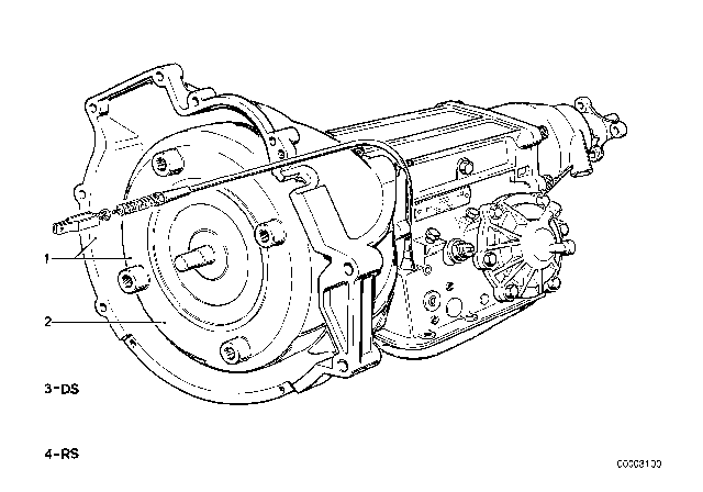 1978 BMW 530i Automatic Transmission Diagram 1