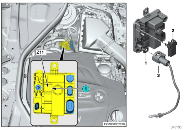 2015 BMW M3 Integrated Supply Module Diagram 2