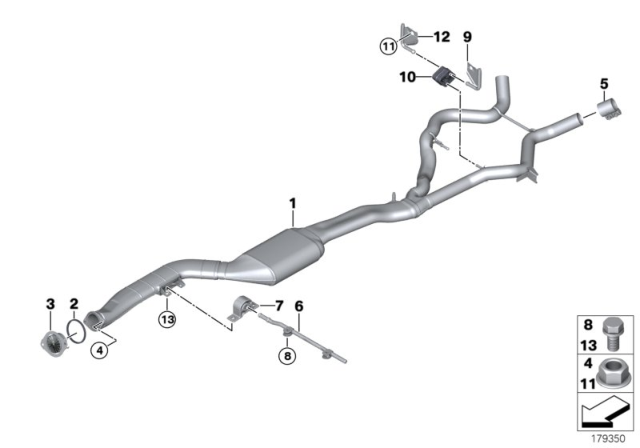 2009 BMW 335d Mixer Diagram for 18308512438