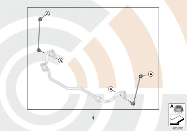 2011 BMW X3 Repair Kit, Anti-Roll Bar Links Diagram