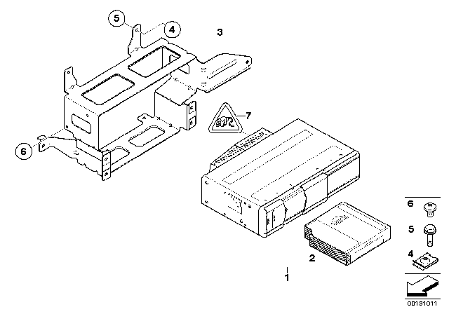 2012 BMW 328i CD Changer Diagram