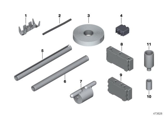 2018 BMW X3 Connector, Double Diagram for 61138364566