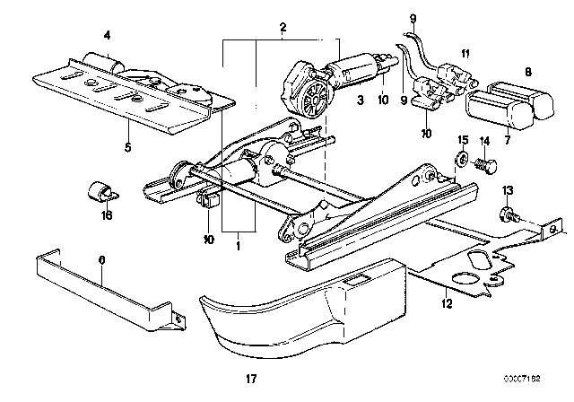 1985 BMW 535i Covering Outer Right Diagram for 52101934604